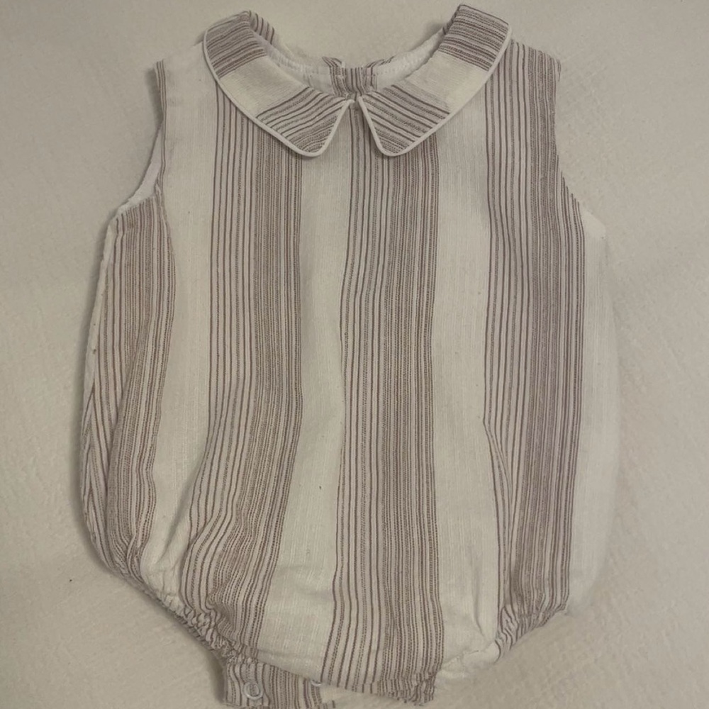 Striped Sleeveless Kids One Piece